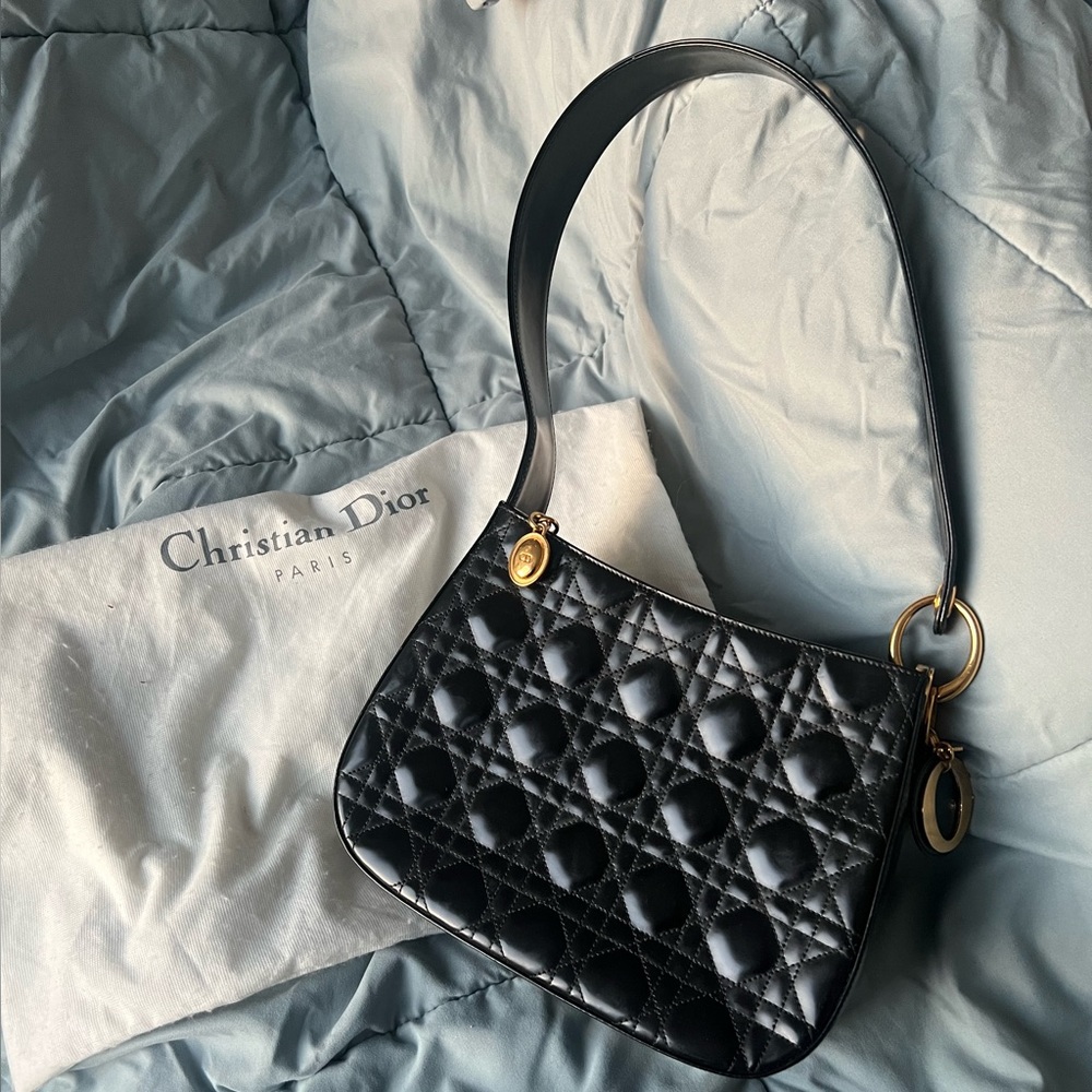 Vintage Lady Dior Shoulder Bag in Carnage Patent Leather